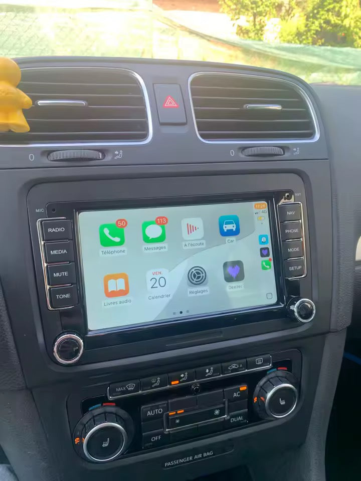 „(VW/SEAT/ŠKODA) Apple CarPlay/Android Auto Touchscreen Radio für Volkswagen, Seat & Škoda“