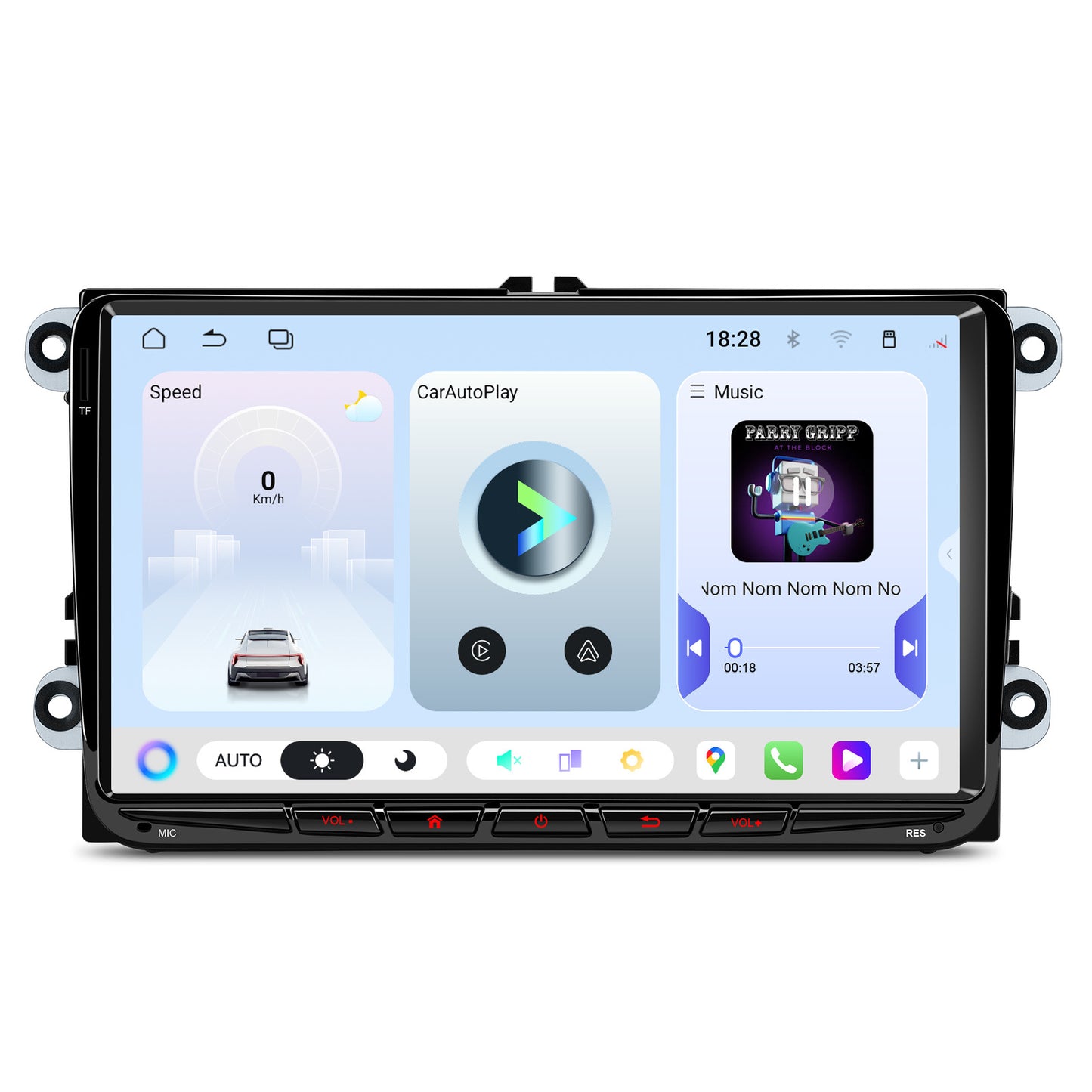 XTRONS Apple CarPlay/Android Auto Touchscreen Radio für Volkswagen, Seat & Škoda“