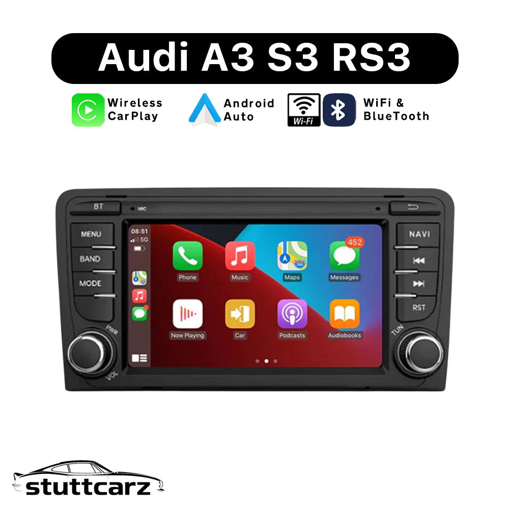„(Audi A3/S3/RS3) Apple CarPlay/Android Auto Touchscreen Radio für Audi