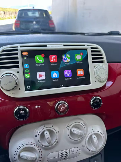 „(Fiat/Abarth 500) Apple CarPlay/Android Auto Touchscreen Radio für Fiat/Abarth 500“