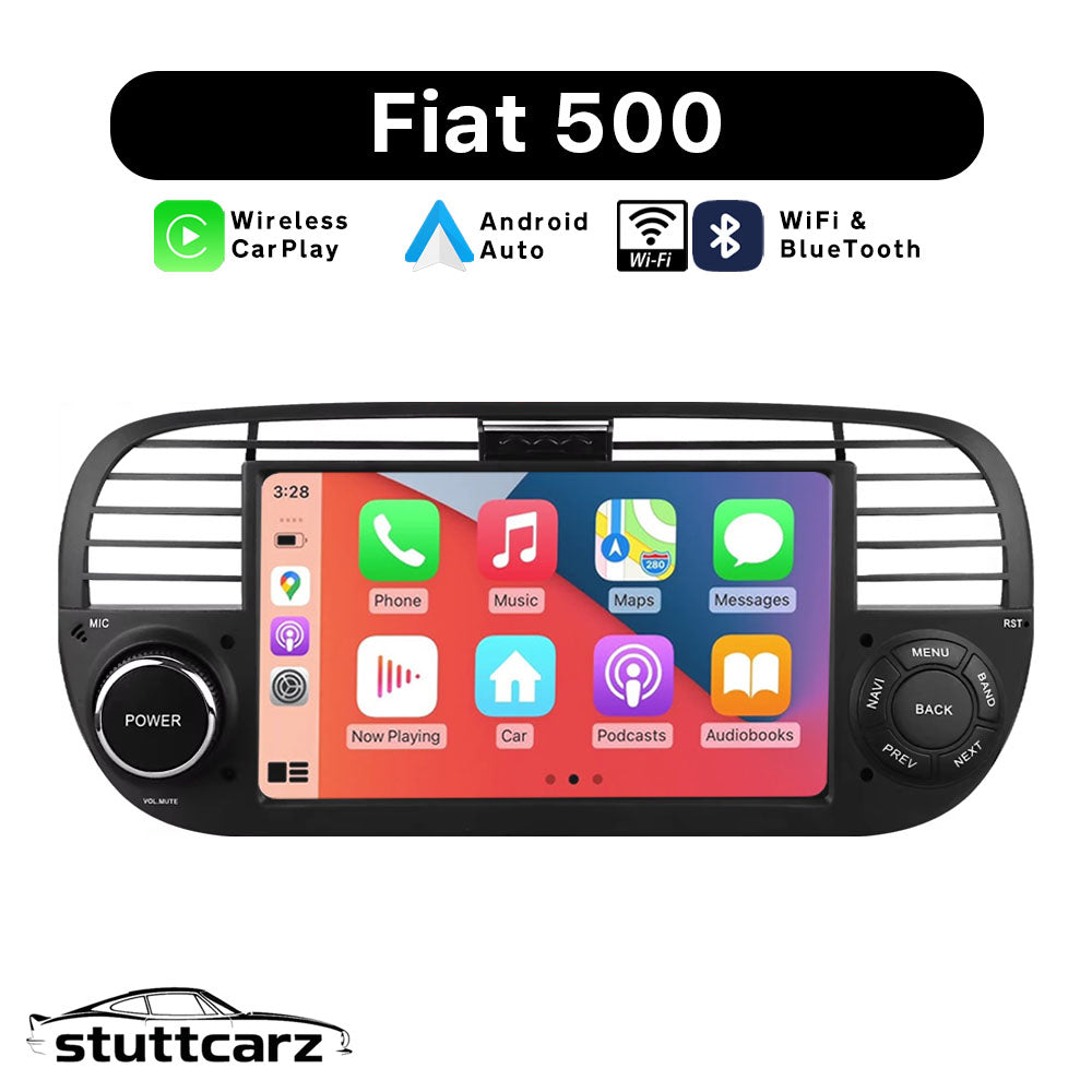 „(Fiat/Abarth 500) Apple CarPlay/Android Auto Touchscreen Radio für Fiat/Abarth 500“